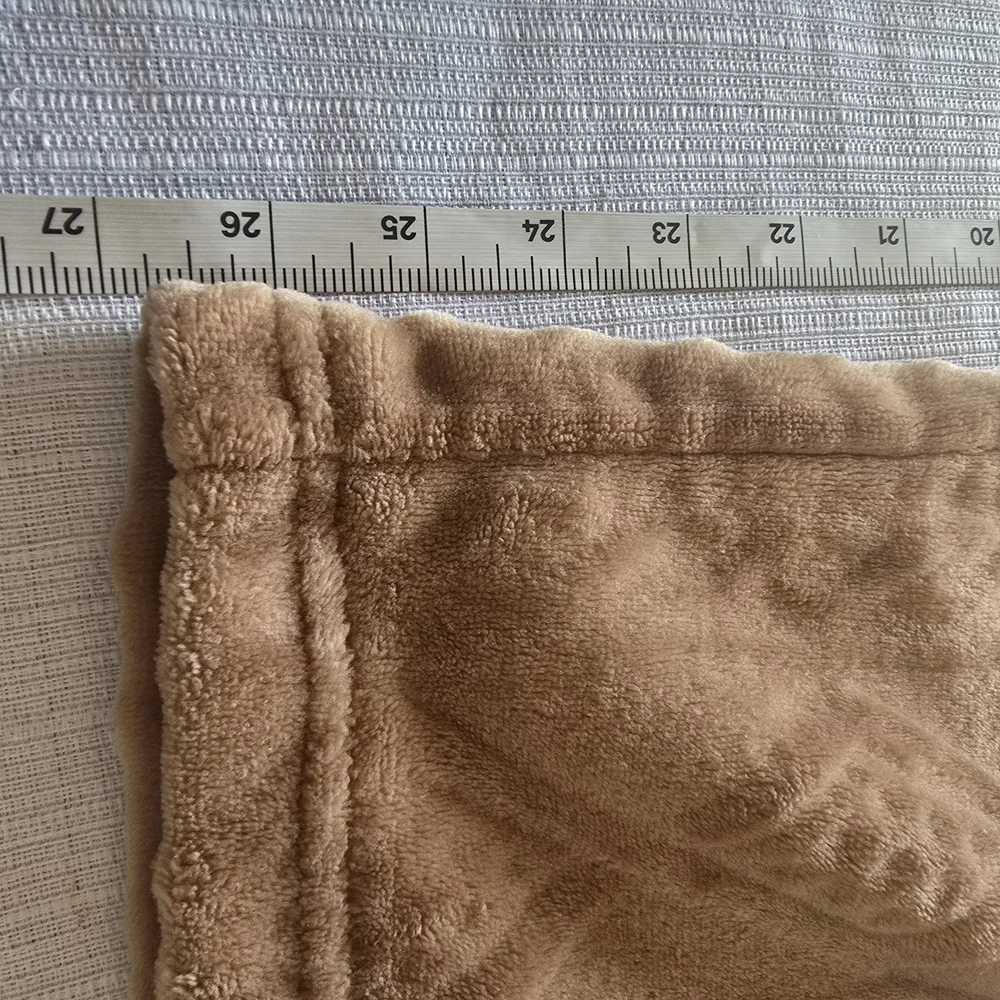 Muk Luks Loungewear Sherpa Pjs Long Sleeve Pant Set L Soft Copper Brown Sleep